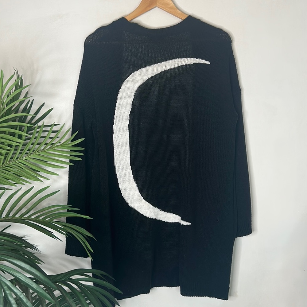 Show Me Your MuMu Easy Cardi Cardigan Crescent Moon Back
